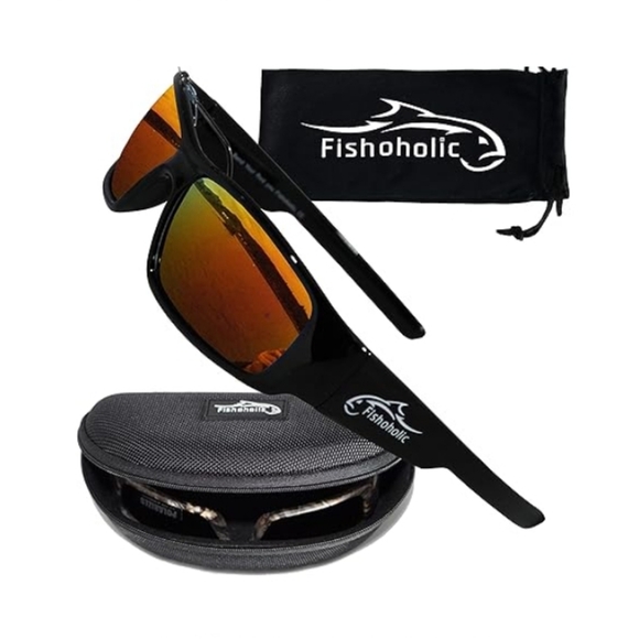 Polarized Fishing Sunglasses UV400-9 Colors Fishing Gift Men Women Fire Mirrore - Picture 2 of 7